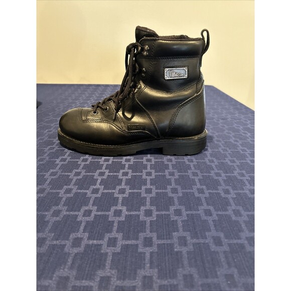 Preowned Women's Size 9 Black Leather Willie G Harley Davidson Gore-Tex Boots - Picture 5 of 12